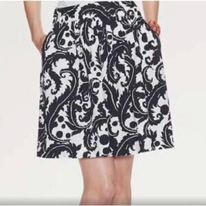 Milly for Banana Republic Mini Skirt Size 6 Blue White Preppy Academia Twee Cute